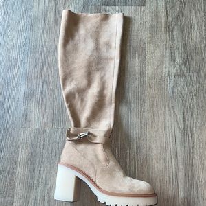 Free People Jasper Over the Knee Boot camel size 41/10